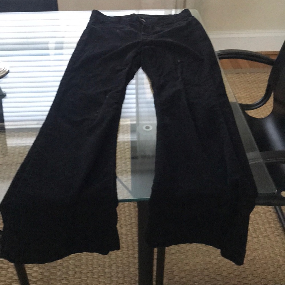 Black corduroy pants